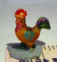 Lemax Rooster with mulitcolored tail feathers Figurine small - $12.82