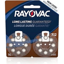 RAYOVAC Size 312 Hearing Aid Batteries, 16-Pack, L312ZA-16ZMB - £23.00 GBP