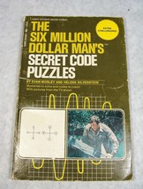 Vintage 1976 Six Million Dollar Man&#39;s Secret Code Puzzles Paper Back Book - £10.53 GBP