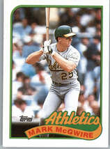 1989 Topps 70 Mark McGwire  Oakland Athletics - £7.85 GBP