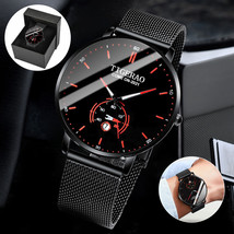 Waterproof Men&#39;s Quartz Watch Stainless Steel Analog Classic Wristwatch ... - £15.80 GBP