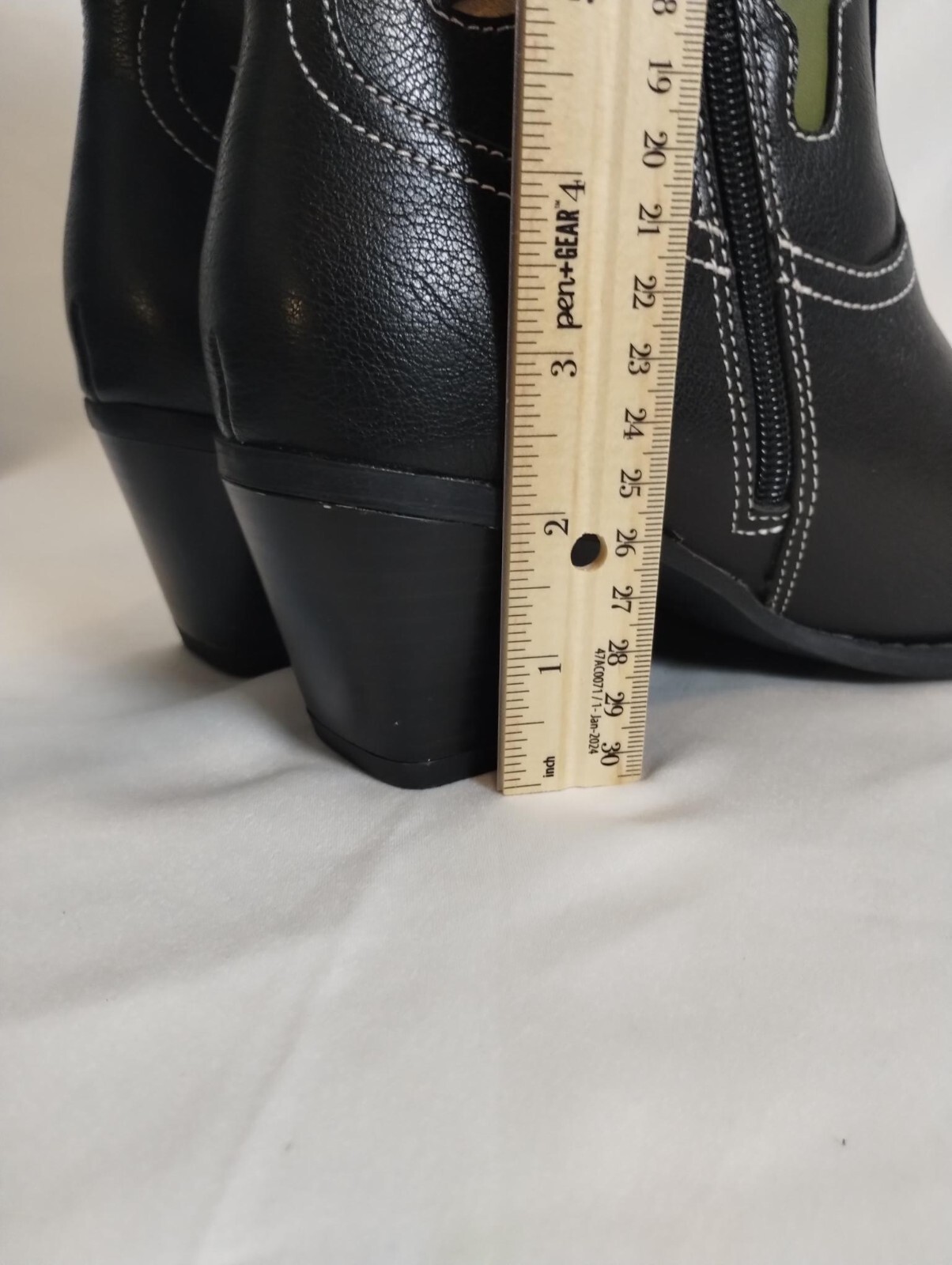 Womens No Boundaries Black Cowgirl Western Boots Novelty Cactus Moon Star 7 New Item image 8