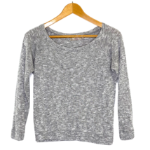 Nation LTD by Jen Menchaca Pullover Sweater Top Womens XS Scoop Neck L/S Gray - £21.38 GBP