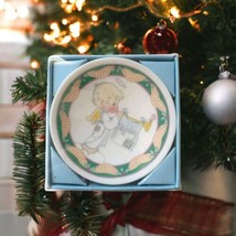 Precious Moments Ceramic Ornament Rejoice O Earth Christmas Angel Vintag... - £7.87 GBP