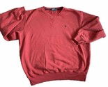 Polo Ralph Lauren Sweatshirt Mens Large XL Red Pullover Crew Fleece Pony... - £13.37 GBP