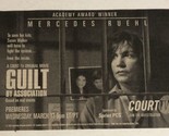 Guilt By Association Tv Guide Print Ad Advertisement Mercedes Ruehl TV1 - £4.69 GBP