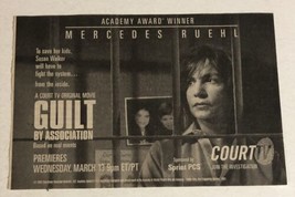 Guilt By Association Tv Guide Print Ad Advertisement Mercedes Ruehl TV1 - £4.68 GBP