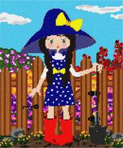 Pepita Needlepoint Canvas: Girl in Garden 2, 10&quot; x 12&quot; - £67.62 GBP+