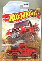 2022 Hot Wheels Off Road Series 2/5 &#39;67 Jeepster Commando Red w/Brown Wheels - £8.06 GBP