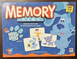 2003 Blue&#39;s Clues Memory Game Matching Picture Game Ages 3+ 50 Cards (22 Pairs) - £7.79 GBP