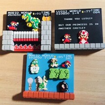 Dotgraphics Nintendo Super Mario Bros Stage Figure Dots 1st Series Lot of 3 - £67.16 GBP