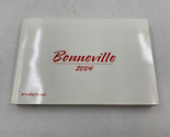 2004 Pontiac Bonneville Owners Manual Handbook OEM K04B40005 - $14.84