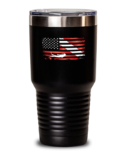 30 oz Tumbler Stainless Steel Insulated  Funny Diving American Flag Patr... - £27.61 GBP
