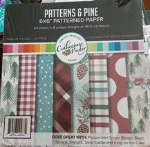 Catherine Pooler Patterns &amp; Pine 6&quot;x6&quot; Patterned Paper 24 Sheets 8 Designs - £6.31 GBP