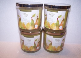 Sonoma Vanilla Spiced Pear Scented Candle 14 oz -Pear Cinnamon Creme Lot of 4 - $47.50