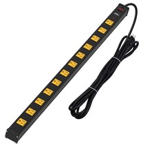 Heavy Duty Surge Protector Power Strip Wide Spaced 12-Outlet 15 Feet Long Extens - £73.53 GBP