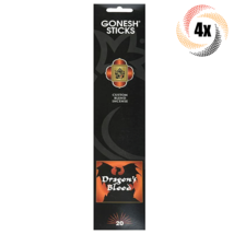 4x Packs Gonesh Custom Blend Incense Sticks Dragon&#39;s Blood | 20 Sticks Each - £14.94 GBP