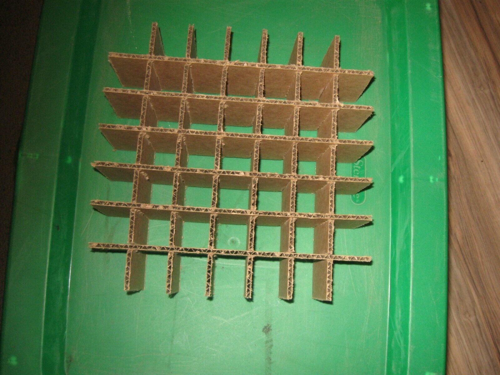 Cardboard Dividers 5 Sets 10&quot; X 10&quot; X 3&quot; High 49 cell B 10-3-06 - $5.35