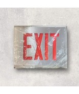 Exit Sign Hard Wired Aluminum With Red Letters Light Up Fire Safety Indu... - $42.04
