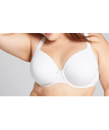 Lane Bryant CACIQUE Cotton WHITE Full Coverage Bra 50DDD 48F 52DD 54D 56... - $67.03 CAD