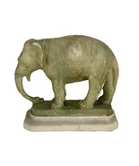 Vintage Marble Large Elephant Figurine on Base - $908.55 MXN