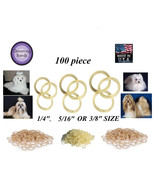 100 Dog Grooming Latex ELASTIC RUBBER HAIR BANDS-Ribbon&amp;Bow Making,Top K... - €8,73 EUR