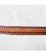 Women&#39;s Genuine Leather Woven Inset Brown Size 25 - $40.73 CAD