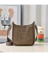 Genuine leather chic women's bag vacation hot handbag Evelynebag 28cm ba... - $105.00
