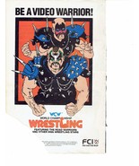 1989 WCW World Championship Wrestling Video Game Print Ad 6.5&quot; x 10&quot; - £15.18 GBP