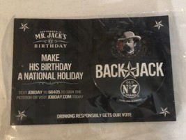 Back Jack Old No 7 Pinback Button Jack Daniels Box4 - £5.40 GBP