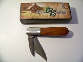 Barlow Pocket Knife 2 Blade Folding Knife Brown Wood Handle 3.25&quot; - £11.76 GBP