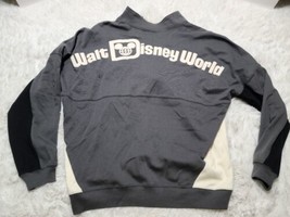 Walt Disney World Gray Zip Track XXL Jacket Spirit Jersey Puffy Raised Letters - $35.92