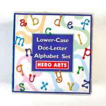 Hero Arts Lower Case Dot Letter Alphabet Set 30 Mini Rubber Stamps 1997 LL120 - $28.89