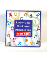 Hero Arts Lower Case Dot Letter Alphabet Set 30 Mini Rubber Stamps 1997 ... - £22.69 GBP