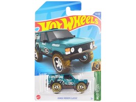 Land Rover Range Rover Classic Teal with White Graphics &quot;Hot Wheels Expe... - $30.49