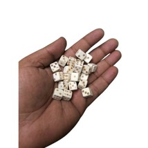 Vintage Bone Diec, Viking Dice, Medieval Dice, Carved Dice, Betting Dice... - $28.90