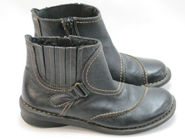 Clarks Black Leather Lined Winter Boots Size 5 M US Excellent Plus Condi... - $28.23