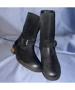 UGG Black Leather &amp; Suede Boot KIINGS, S/N 1007742, Women Size 7 - $1,503.98 MXN