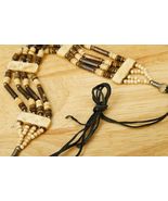Vintage Indian Tribal Ethnic Jewelry Buffalo Bone Choker Beaded Necklace - $24.74