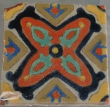 Antique Hand Painted Davies &amp; McDonald Tile Company 5&quot; Tile - GDC - TunisianS... - £46.71 GBP