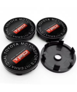  4x TRD Alloy Wheel Hub Centre Cap Set Center Caps Carbon Fiber 60mm  - $35.99