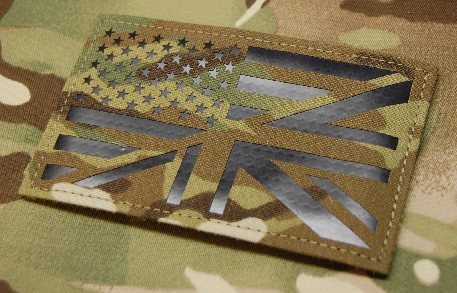Large Infrared Multicam IR US/UK Flag Patch 5" x 3" Special Forces USSF ...