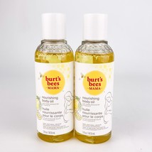 Burts Bees Mama Nourishing Body Oil Sweet Almond Oil Vitamin E 5 Oz Lot of 2 - £26.44 GBP