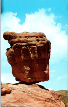 Balanced Rock Garden of the Gods Colorado Springs Colorado Postcard - £4.11 GBP