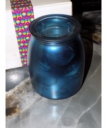 Scentsy TIDE POOL Warmer Deep Blue Glass laser-etched ocean beach seashe... - $92.51 CAD
