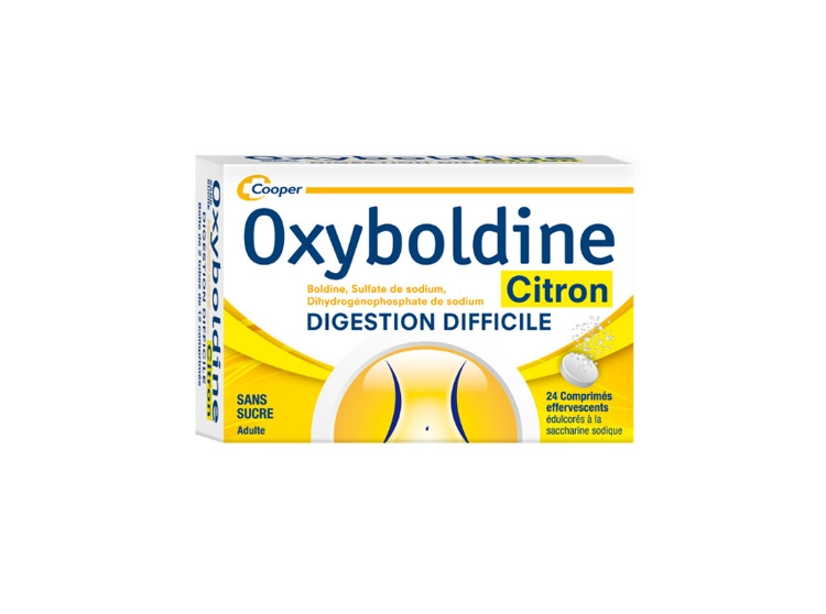OXYBOLDINE - By COOPER 24 Effervescent Tablets-DIFFICULT DIGESTION (Suga... - $22.90