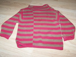 Toddler Boys Size 3 Years 3 XL Baby Gap Red Brown Striped Sweater EUC - £13.34 GBP