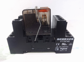 Schrack PT570730 Power Relay W/ Base PT78740 230VAC 6A - $124.74 CAD