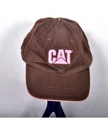 Cat Caterpillar Adjustable Baseball Cap Brown and Pink Missing Top Button - €11,19 EUR
