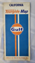 VINTAGE CALIFORNIA ROAD MAP GULF GAS OIL STATION PROMOTION ROADSIDE USA ... - $34.99